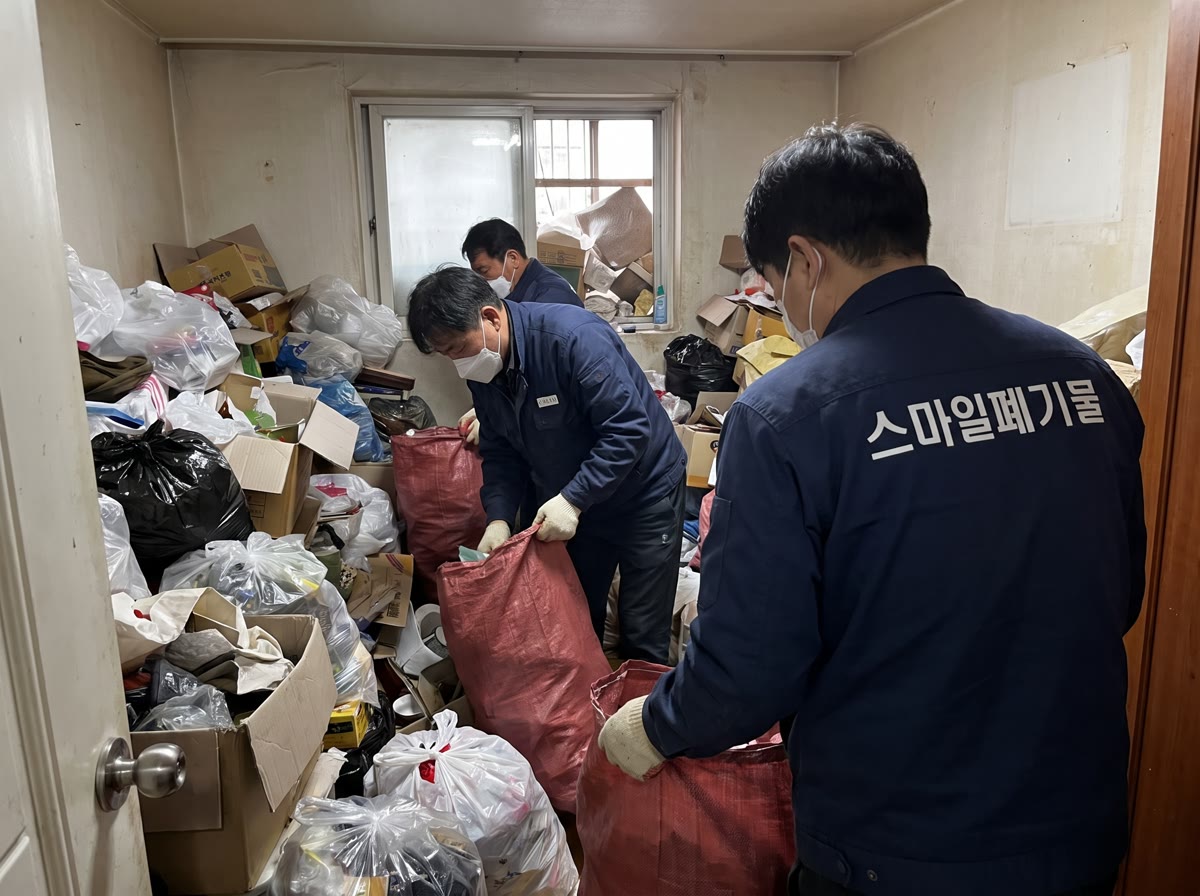 쓰레기집 청소